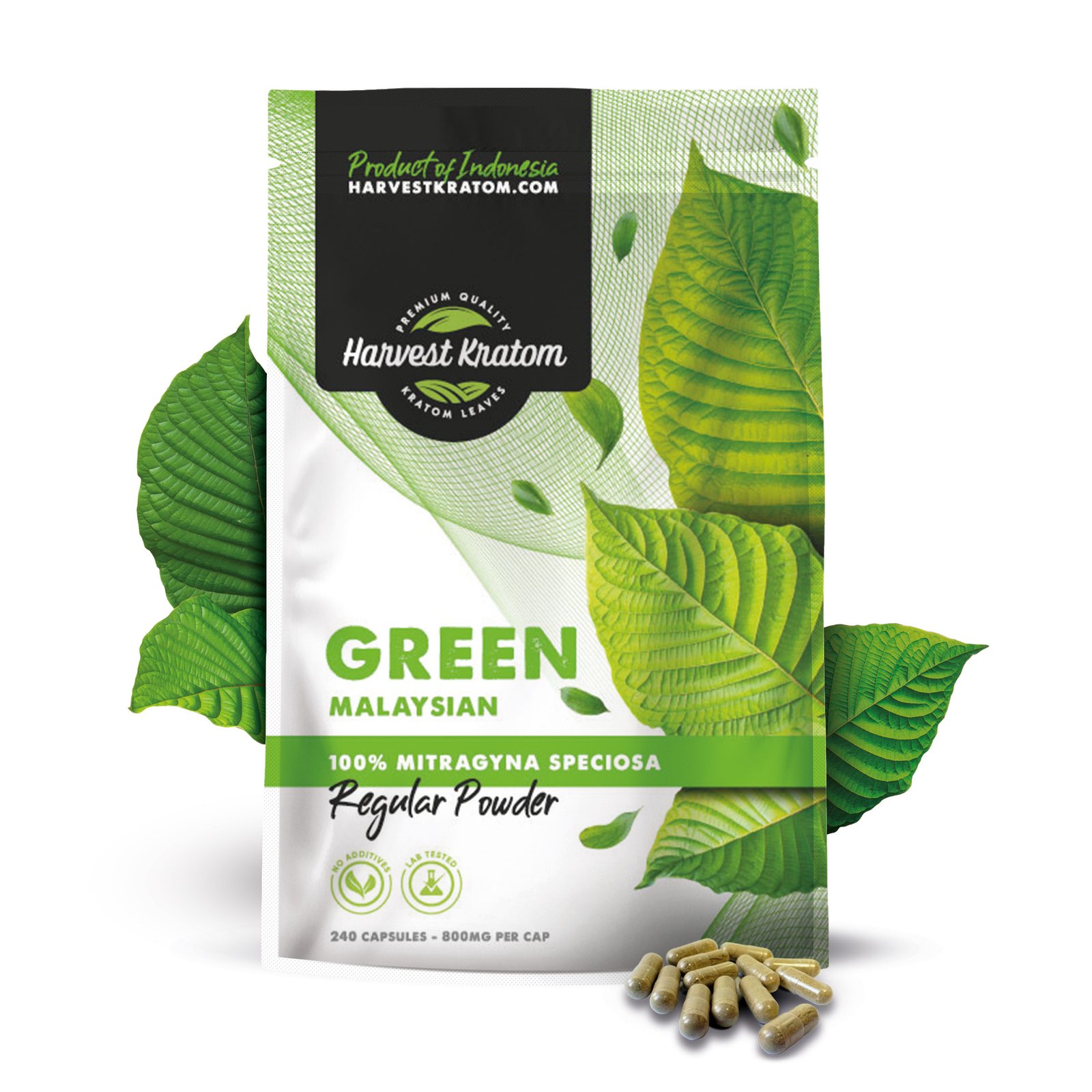 Green Malaysian Kratom Capsules