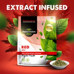 Extract Infused Red Bali Kratom Powder