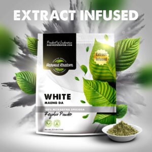 Extract Infused White Maeng-Da Kratom Powder